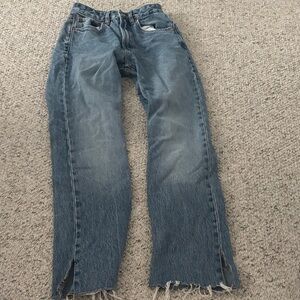 Zara Straight Leg Blue Jeans